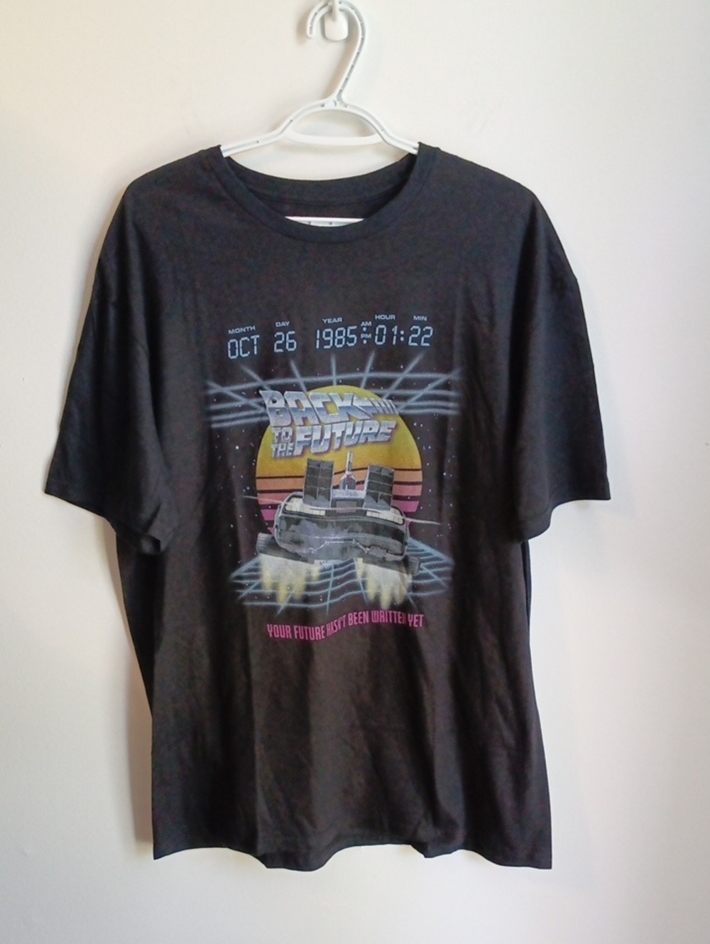 Back to the Future Black Graphic Tee Dead Stock Never Worn XL 80s Movies
